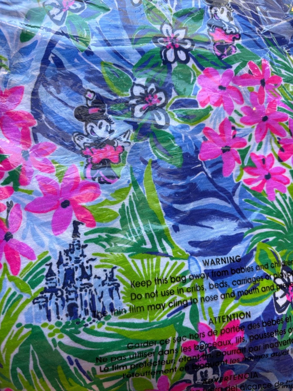 NWT Lilly Pulitzer x Disney VNeck Tee in Resort White Disney Dreamin Size Large - Picture 4 of 8